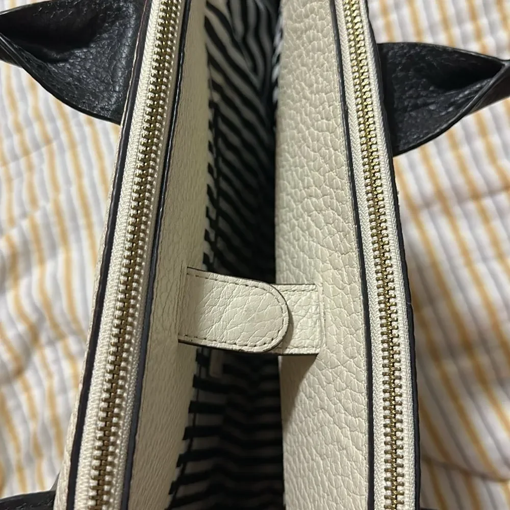 Kate Spade Black and Cream Women's Bag